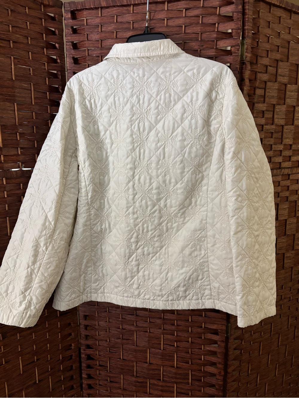 Southern Lady Off-White Quilted Zip-Front Jacket - Picture 9 of 9